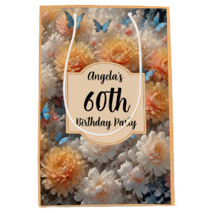 60th Birthday Party Medium Gift Bag