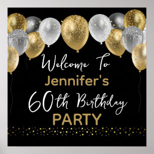 60th Birthday Party Welcome Sign