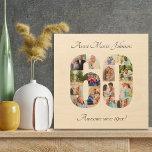 60th Birthday Photo Collage in Number 60 Modern Wood Wall Art<br><div class="desc">Create your own wood art photo collage for a unique 60th birthday gift. The design features a photo collage in the shape of a number 60. The template is set up for you to add your own photographs as well as a name and your own custom wording in elegant script...</div>