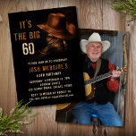 60th Birthday Photo Rustic Cowboy Hat Boots Invitation<br><div class="desc">60th Birthday Photo Rustic Cowboy Country Western Hat Boots Invitation Invite Downloadable Instant Digital Download features a pair of leather cowboy boots with hat and your personalised 60th birthday party invitation information below. Add your favourite photo on the reverse. Designed by Evco Studio www.zazzle.com/store/evcostudio</div>