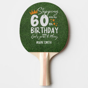 60th Birthday Ping Pong Paddle