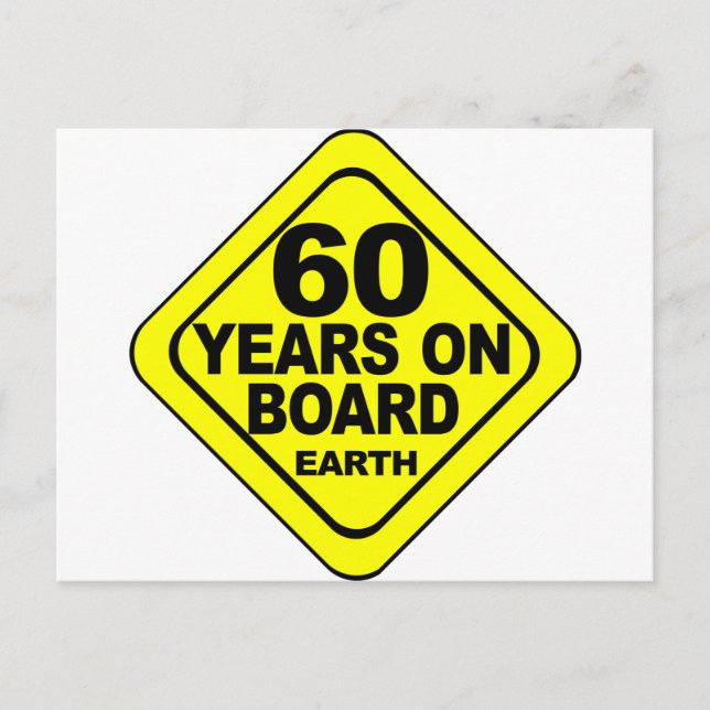 60th Birthday Postcard (Front)