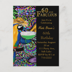 60th Birthday  Postcard