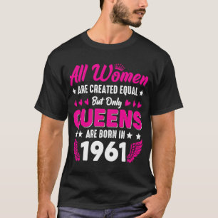 60th Birthday Queens Born in Graphic Plus Size T-Shirt