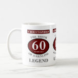 60th Birthday Red Genuine Legend Add Your Name Coffee Mug<br><div class="desc">Fun 60th "Birth Of A Legend" birthday red, grey and white mug. Add the year, change "Legend" to suit your needs. Add the name and change the bottom text . All easily done using the template provided. You can also change the age to make any age you want eg 45th,...</div>