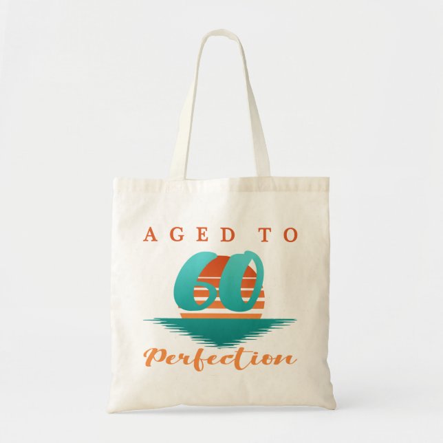 60th Birthday Retro Tote Bag (Front)