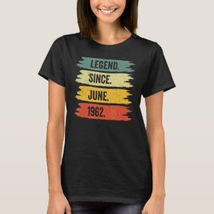 60th Birthday Retro Vintage Legends Were Born In J T-Shirt