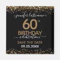 60th Birthday Save the Date Magnet