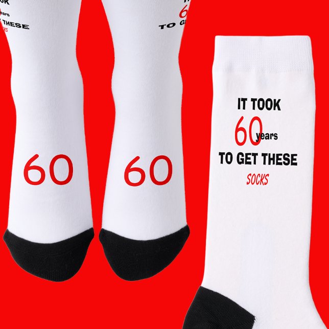 60th Birthday Socks Men Funny (Creator Uploaded)
