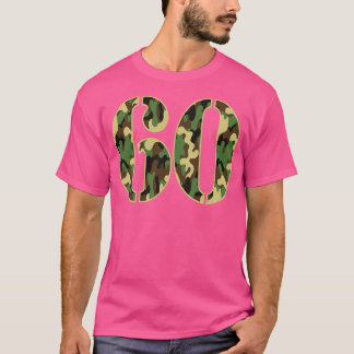 60th Birthday Soldier Number 60 Year Old Military  T-Shirt
