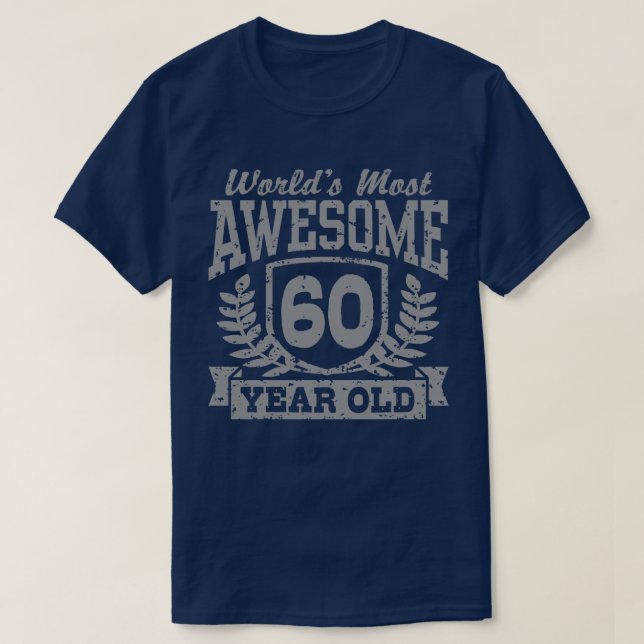 60th Birthday T-Shirt (Design Front)