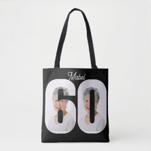 60th birthday  tote bag