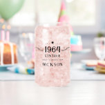 60th Birthday Vintage 1964  Can Glass<br><div class="desc">Elegant stylish modern bold Cheers to Custom Years personalised birthday glassware.</div>