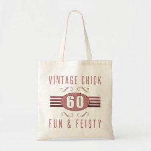 60th Birthday Vintage Chick Tote Bag