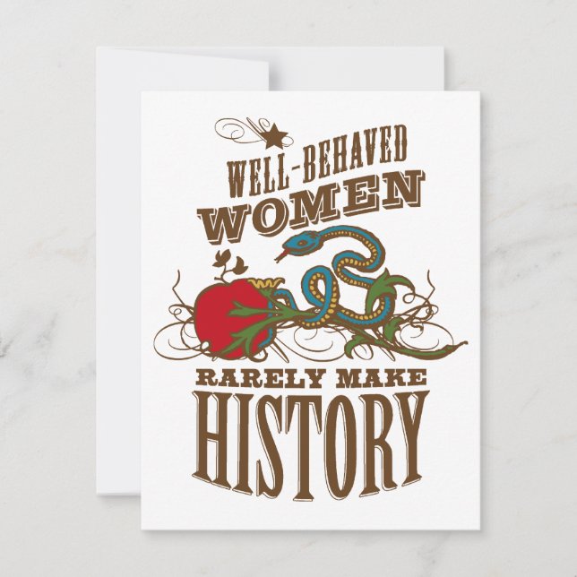 60th Birthday - Wild Woman Make History Invitation (Front)