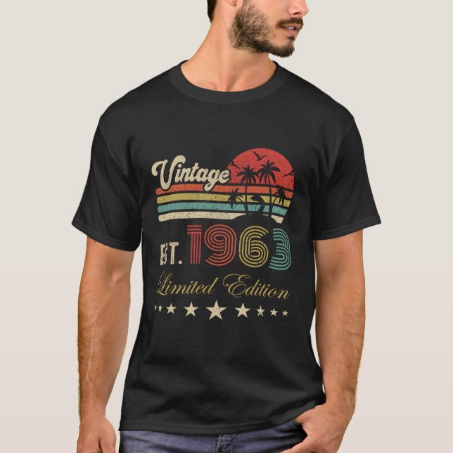 60Th Born 1963 60 T-Shirt (Front)