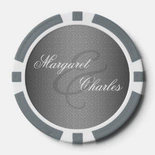 60th Diamond Anniversary Custom Poker Chips