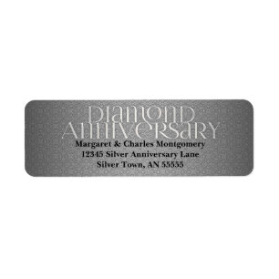 60th Diamond Anniversary Label
