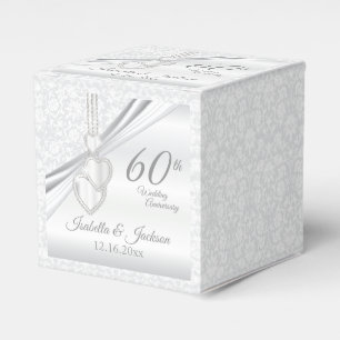 60th Diamond Wedding Anniversary Favour Box