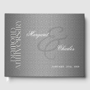 60th Diamond Wedding Anniversary Photo Party Guest Book