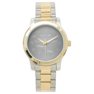 60th Diamond Wedding Annivsersary Custom Watch