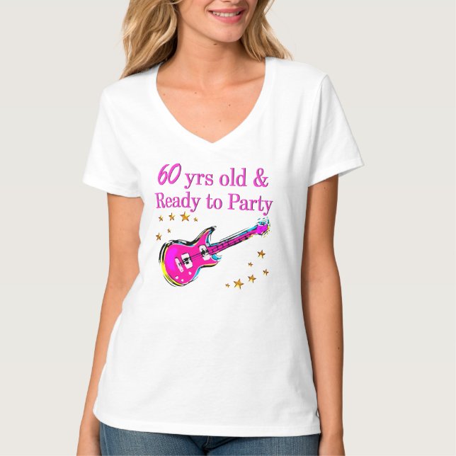 60TH ROCK STAR T-Shirt (Front)