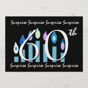 60th SURPRISE Birthday Party Invitation Template