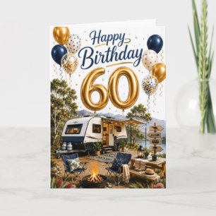 60th Travel Birthday Card
