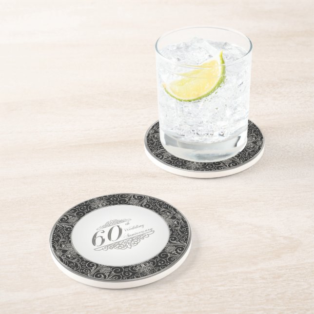 60th Wedding Anniversary Coaster (Side)