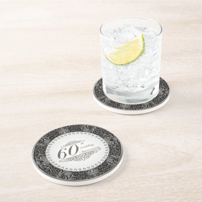 60th Wedding Anniversary Coaster (Side)