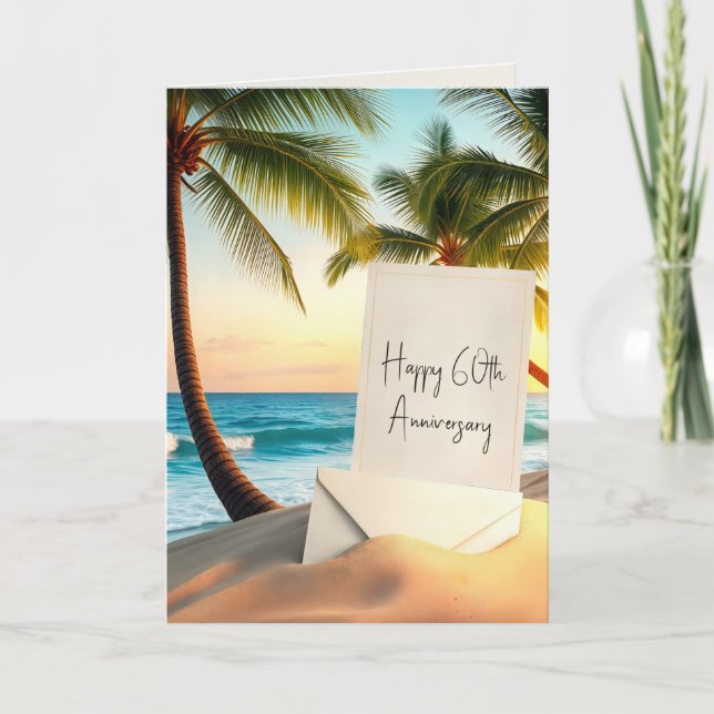 60th Wedding Anniversary Congratulations Card (Front)