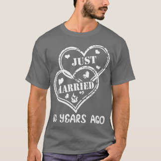 60th Wedding Anniversary Couple Just Married 60 Ye T-Shirt