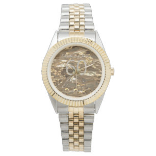 60th Wedding Anniversary Diamond Wedding Gold Chic Watch