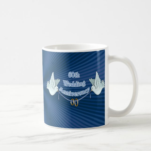 60th Wedding Anniversary Gifts Coffee Mug (Right)