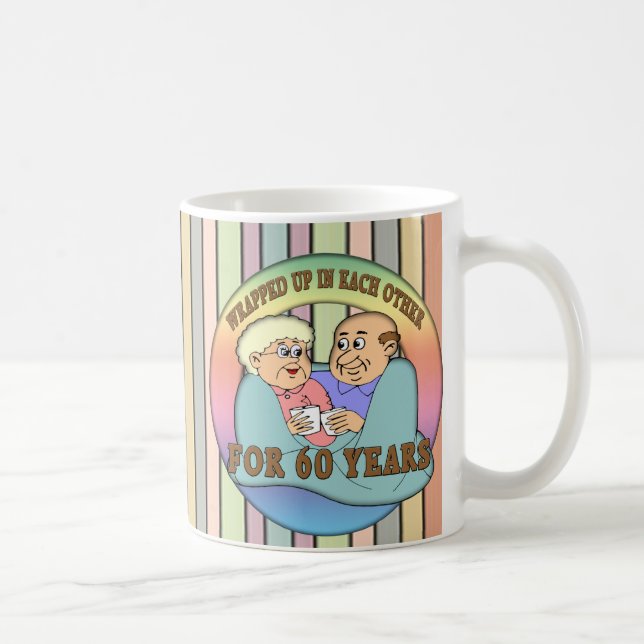 60th Wedding Anniversary Gifts Coffee Mug (Right)