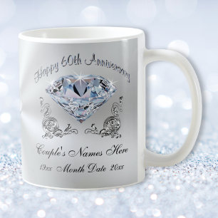60th Wedding Anniversary Gifts for Grandparents Coffee Mug