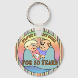 60th Wedding Anniversary Gifts Key Ring