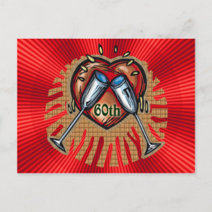 60th Wedding Anniversary Gifts Postcard