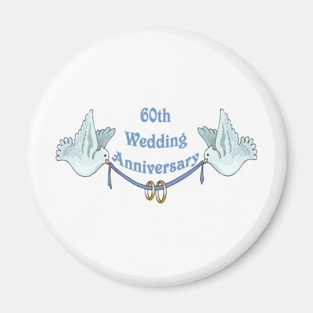 60th wedding anniversary gifts t magnet (Front)