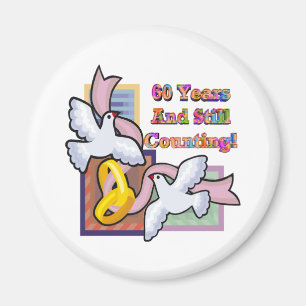 60th wedding anniversary gt magnet