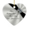 60th Wedding Anniversary Heart Ornament