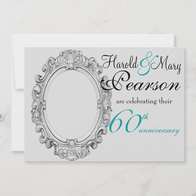 60th wedding anniversary invitation (Front)