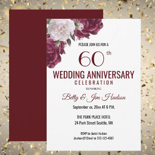 60th Wedding Anniversary Invitation