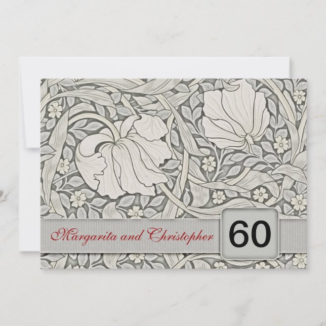 60th wedding anniversary invitations (Front)