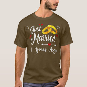 60th Wedding Anniversary Just Married 60 Years Ago T-Shirt