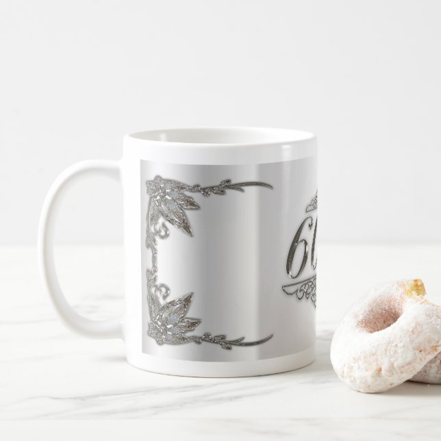 60th Wedding Anniversary Mug (With Donut)