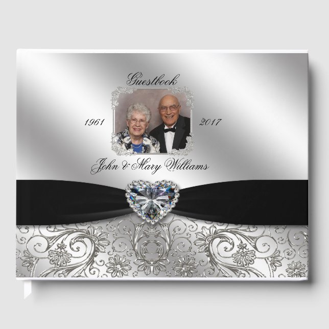 60th Wedding Anniversary Photo Guestbook (Front)