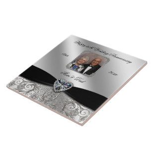 60th Wedding Anniversary Photo Tile