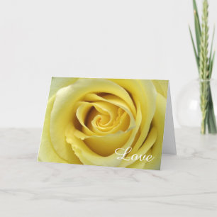 60th Wedding Anniversary Yellow Rose Love Card