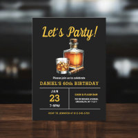60th Whiskey Cigar Bourbon Birthday Party